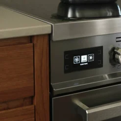 PRO64I1EROT2 Professional induktionsspis 60 cm med 4 zoner och 1 ugn, röd