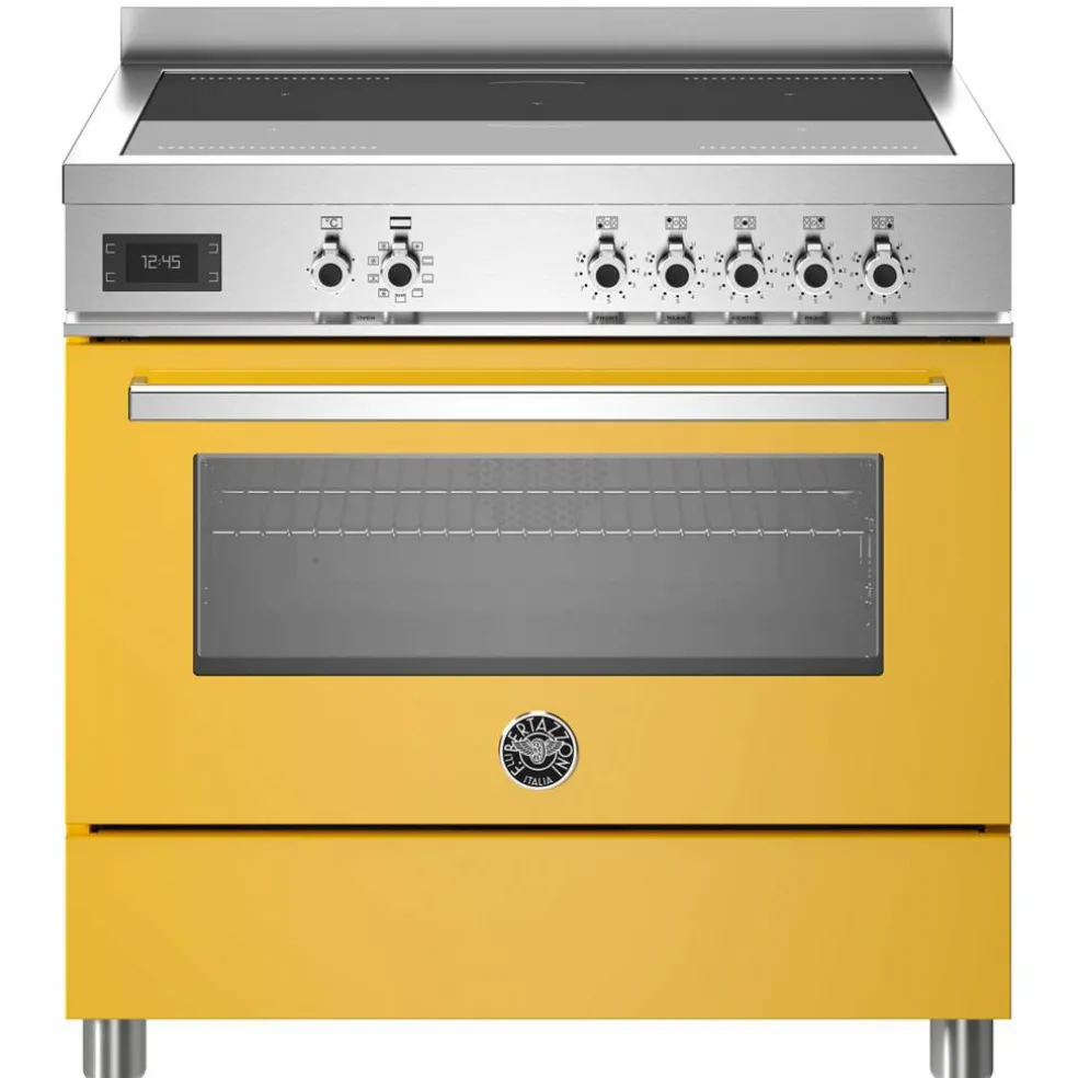 PRO95I1EXT Professional induktionsspis med singelugn, 90 cm, rostfritt stål