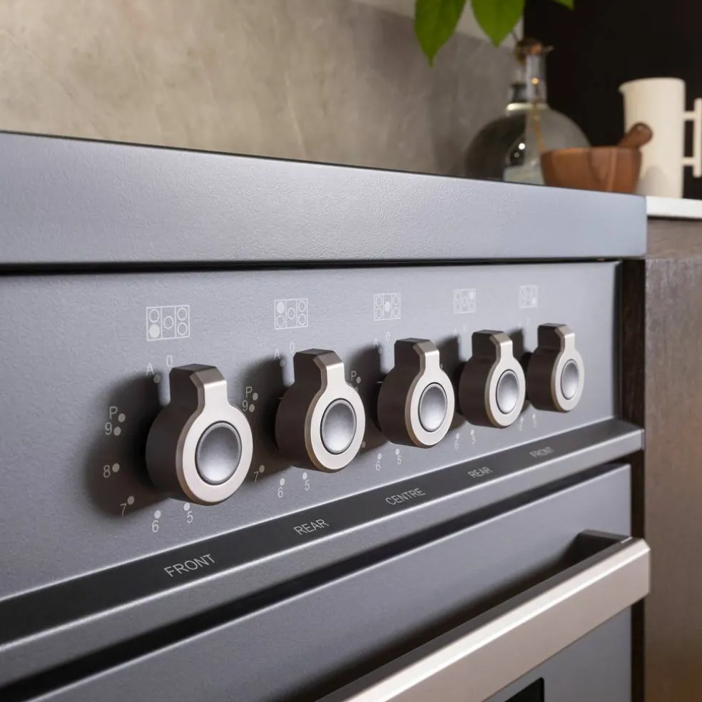 PRO95I1EXT Professional induktionsspis med singelugn, 90 cm, rostfritt stål