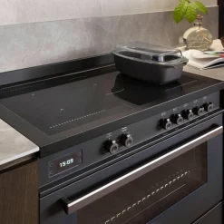 PRO95I1EXT Professional induktionsspis med singelugn, 90 cm, rostfritt stål