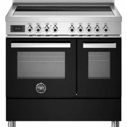 PRO95I2EXT Professional induktionsspis med dubbelugn, 90 cm, rostfritt stål