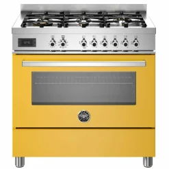 PRO96L1EBIT Professional gasspis med singelugn, 90 cm, vit
