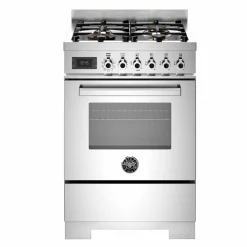 PRO64L1EBIT2 Professional gasspis 60 cm med 4 brännare och 1 ugn, vit