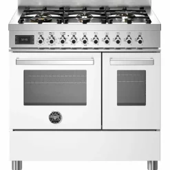 PRO96L2EGIT Professional gasspis med dubbelugn, 90 cm, gul