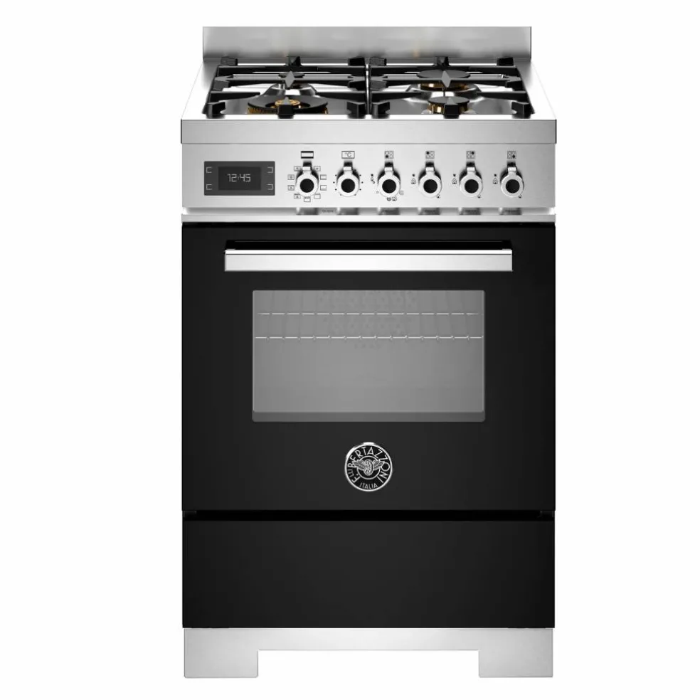 PRO64L1EGIT2 Professional gasspis 60 cm med 4 brännare och 1 ugn, gul