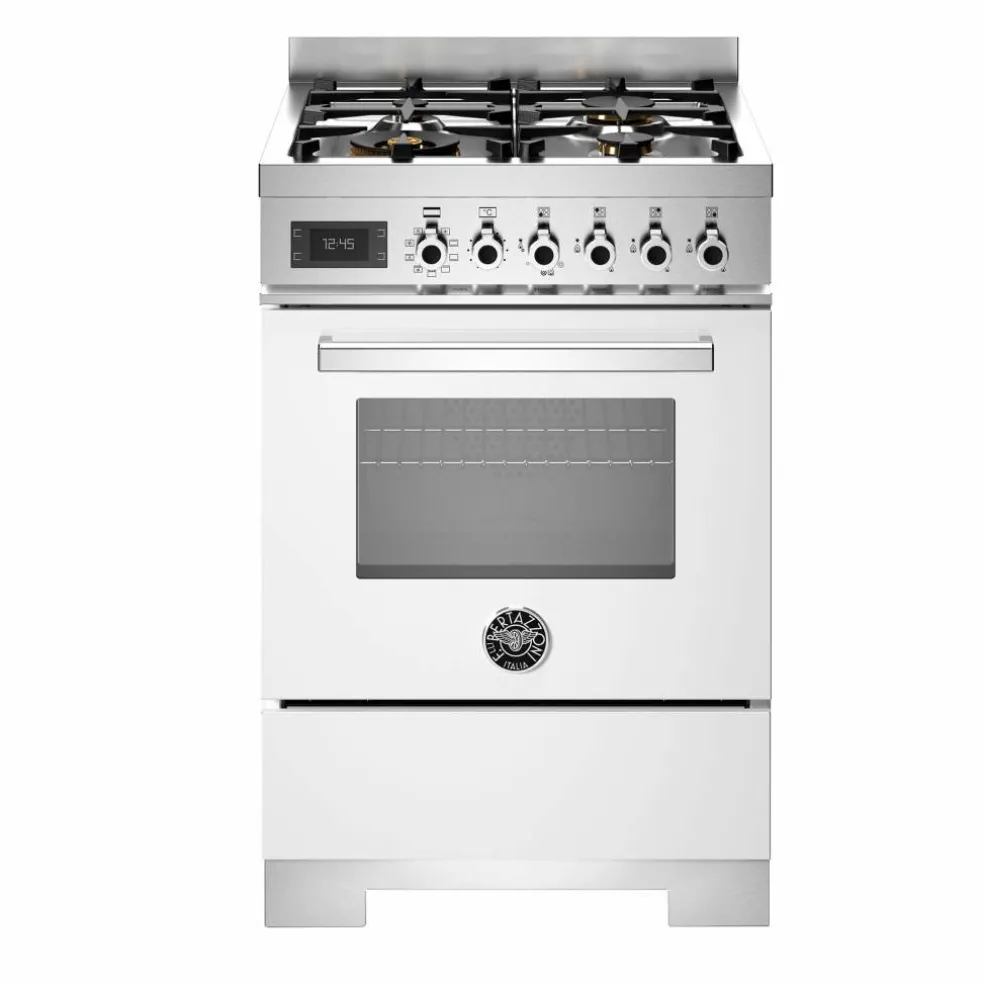 PRO64L1EGIT2 Professional gasspis 60 cm med 4 brännare och 1 ugn, gul