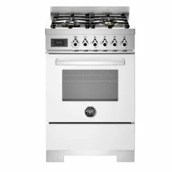 PRO64L1EROT2 Professional gasspis 60 cm med 4 brännare och 1 ugn, röd