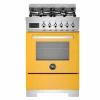 PRO64L1EXT2 Professional gasspis 60 cm med 4 brännare och 1 ugn, rostfritt stål
