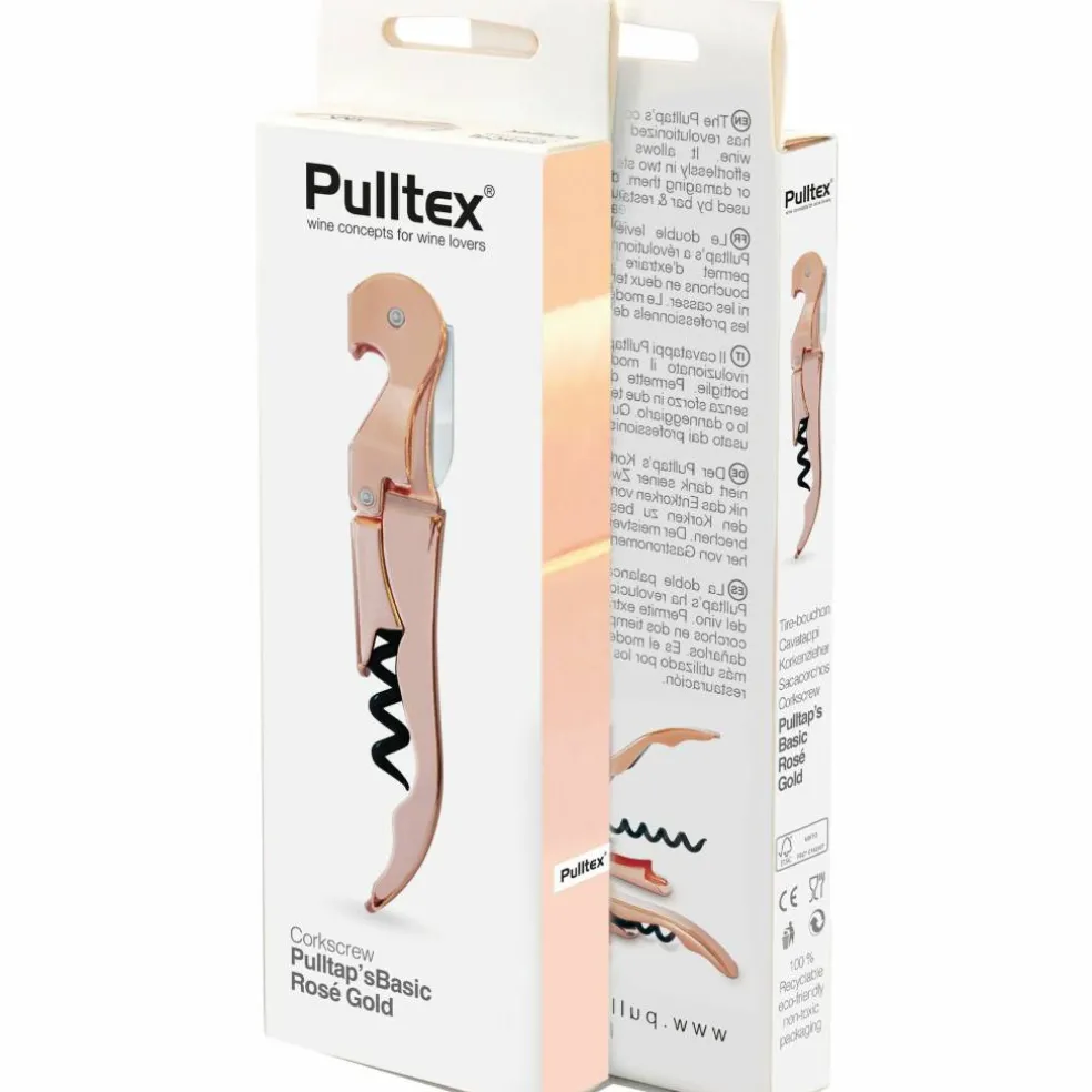 Pulltaps Basic vinöppnare, roséguld