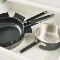 Pure grytset 3 delar + 2 lock, rostfritt stål, rosa