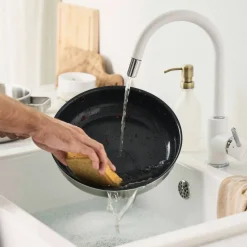 Pure stekpanna 24 cm, rostfritt stål, grön