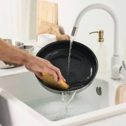 Pure stekpanna 28 cm, rostfritt stål, grön