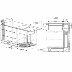 PVS811B16E Serie 4 induktionshäll med integrerad fläkt 80 cm