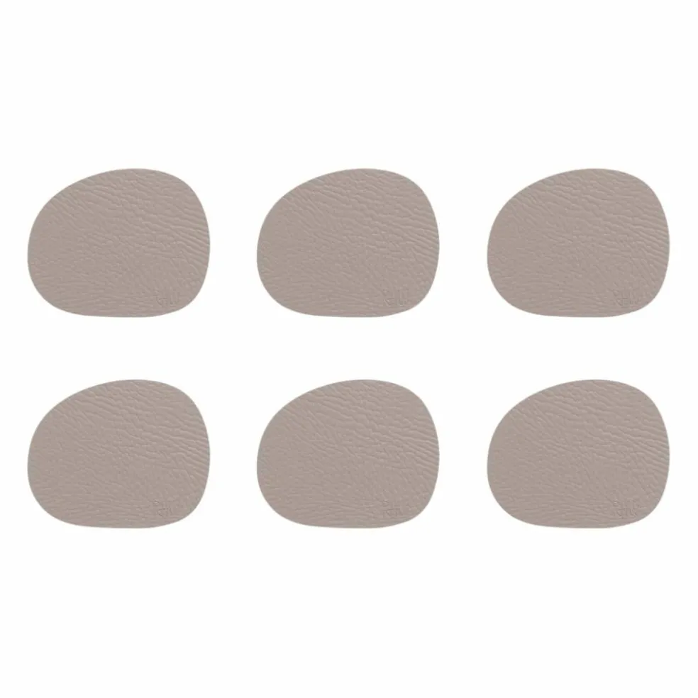 RAW Buffalo glasunderlägg 6-pack, svart