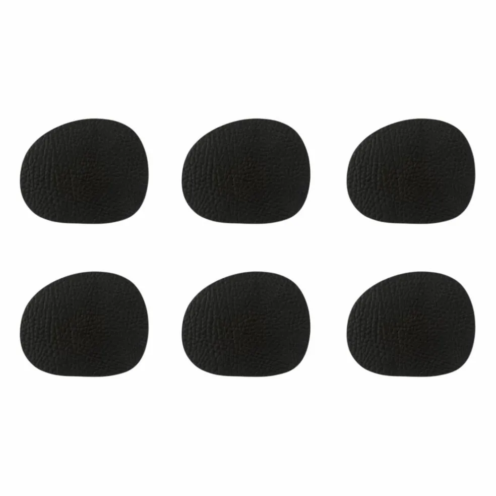 RAW Buffalo glasunderlägg 6-pack, svart