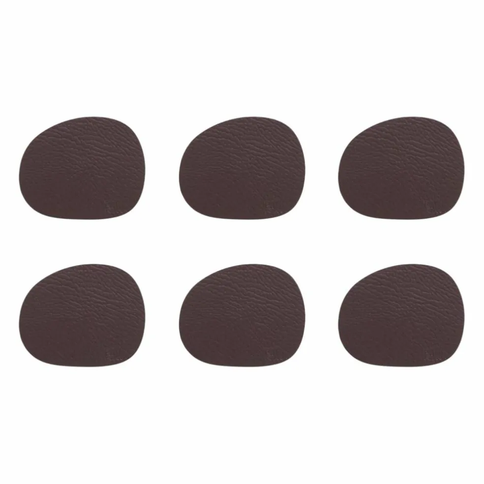RAW Buffalo glasunderlägg 6-pack, svart