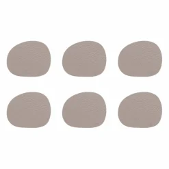 RAW Buffalo glasunderlägg 6-pack, cinnamon brown