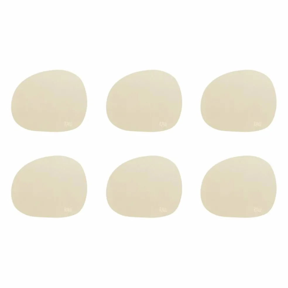 RAW glasunderlägg 6-pack, sky blue