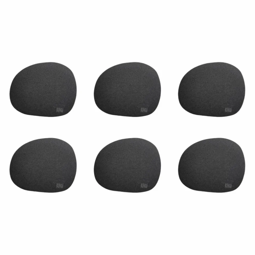 RAW glasunderlägg 6-pack, sky blue
