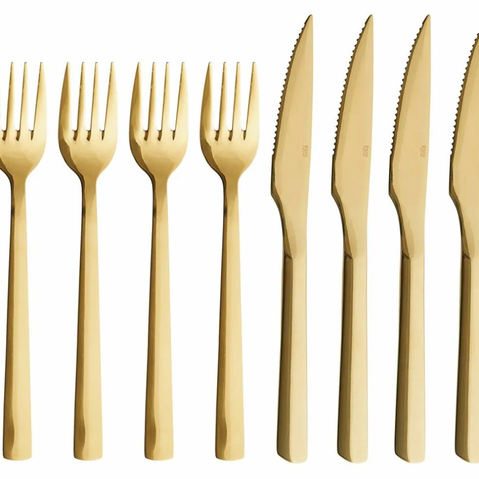 RAW grillbestick 8 delar, guld