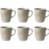 Raw mugg med öra 35 cl 6 st, beige