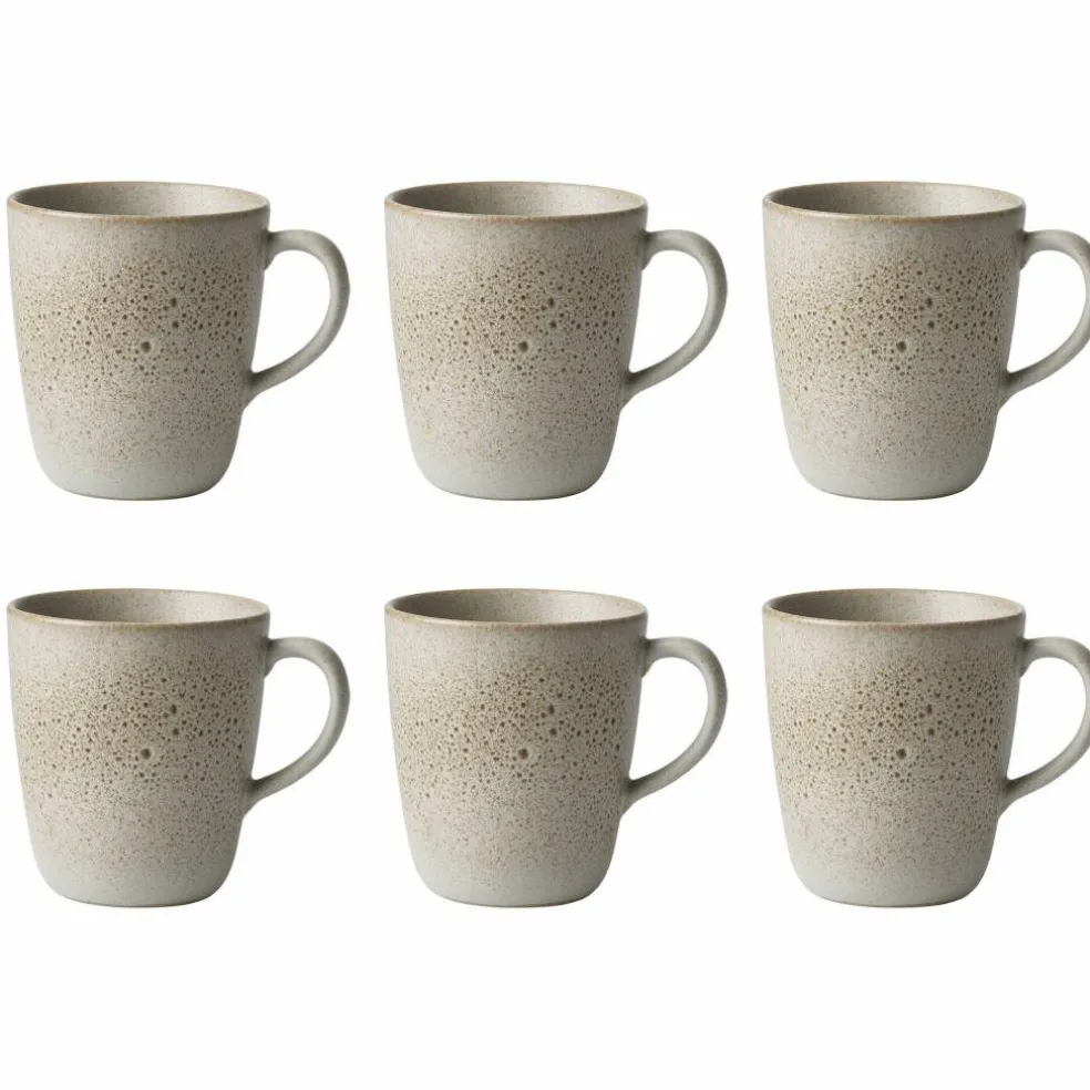 Raw mugg med öra 35 cl 6 st, beige