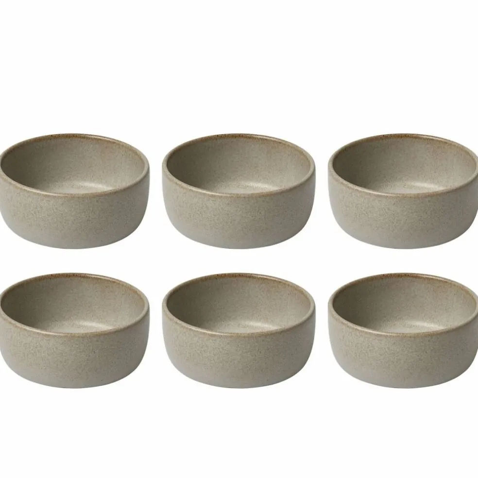 Raw skål 6 st, beige
