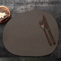 RAW återvunnet läder bordstablett, dusty rose
