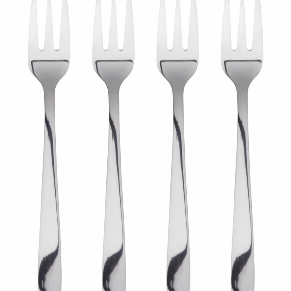 RAW tårtgaffel 4-pack, rostfritt stål