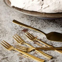 RAW tårtgafflar guld 4 st