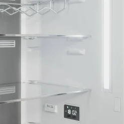 RBM60F5FBNC Fristående kombiskåp 201 x 60 cm Modern-serien, svart glas