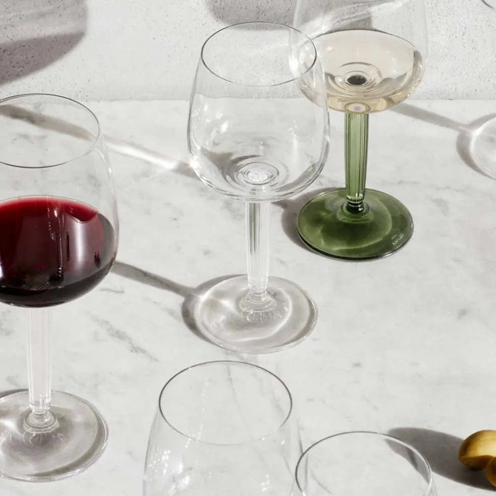 Rödvinsglas, Ø 9,5 cm, 2 st, klar