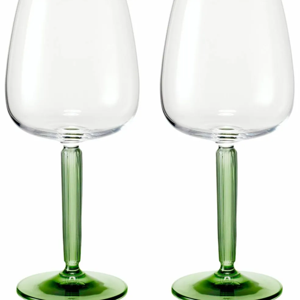 Rödvinsglas, Ø 9,5 cm, 2 st, klar