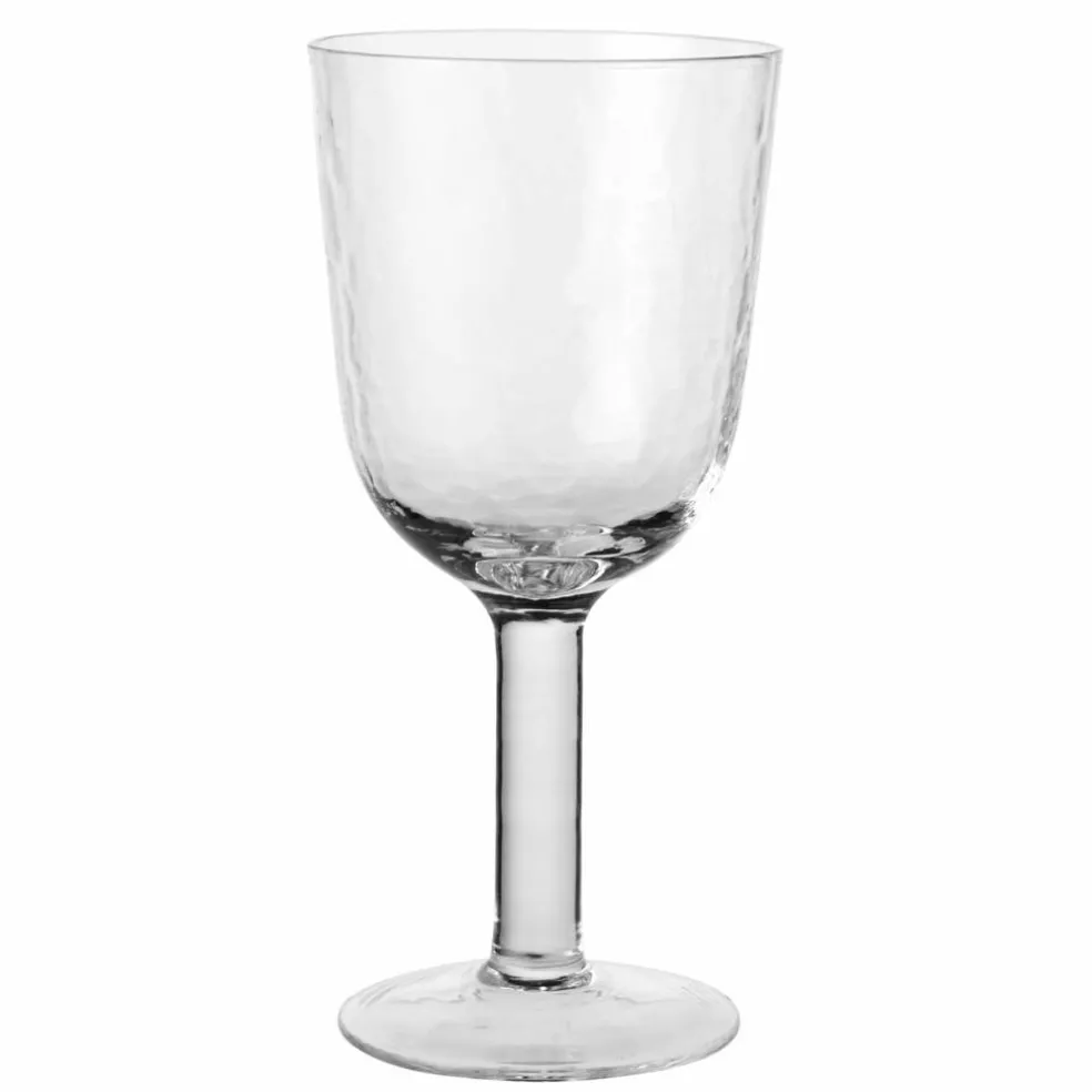 Rödvinsglas, klar