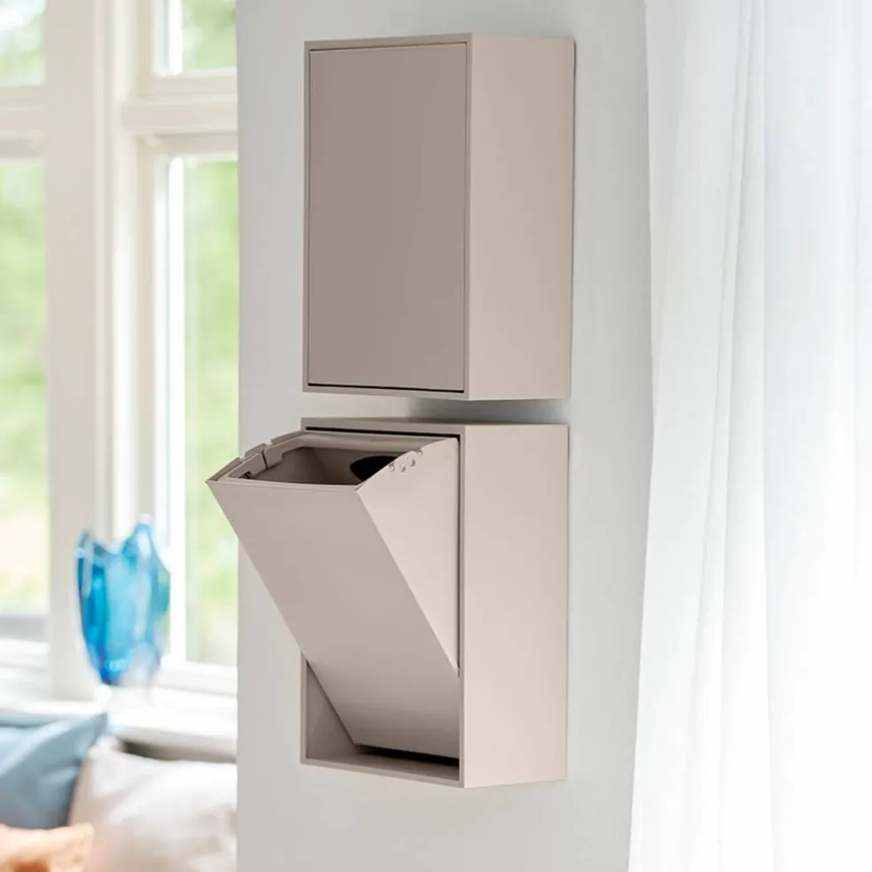 Recycling Box 12 liter, silver cloud grey