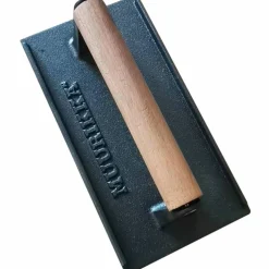Rektangulär grillpress, gjutjärn