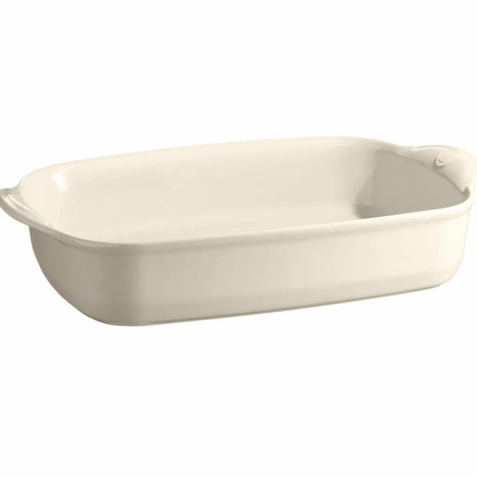 Rektangulär ugnsform (L) 4 liter, cream