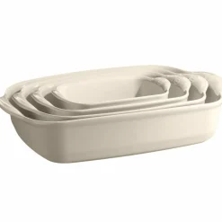 Rektangulär ugnsform (L) 4 liter, cream