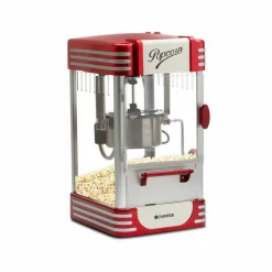 Retro popcornmaskin XL, röd metallic