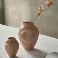 Ripple Mat Vas 27 cm, ljusrosa