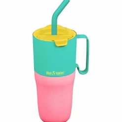 Rise Tumbler med flip-lock och sugrör 770 ml, Pink Lemonade Kaleidoscope