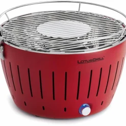 Rökfri kolgrill Röd