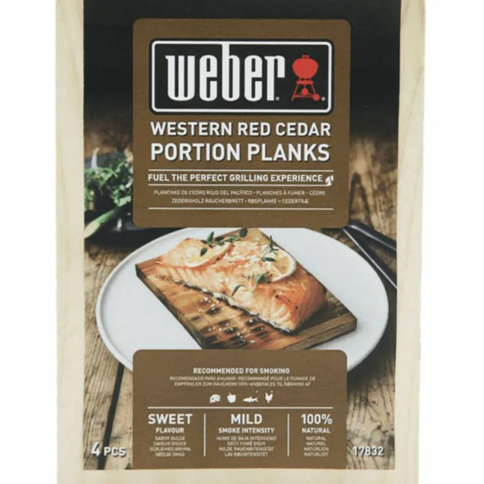 Rökplanka Cederträ 4-pack
