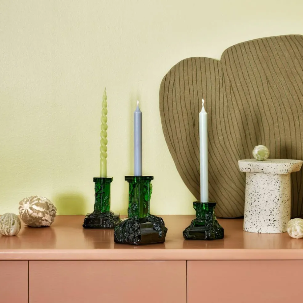 Rocky Baroque ljusstake 175 mm, emerald green