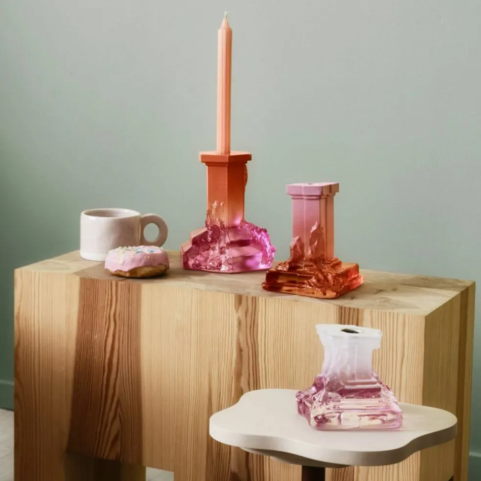Rocky Baroque ljusstake 175 mm, spicy rose