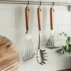 Rostfritt stål stekspade med hål