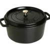 Rund Gryta 34 cm 12,6 liter Svart