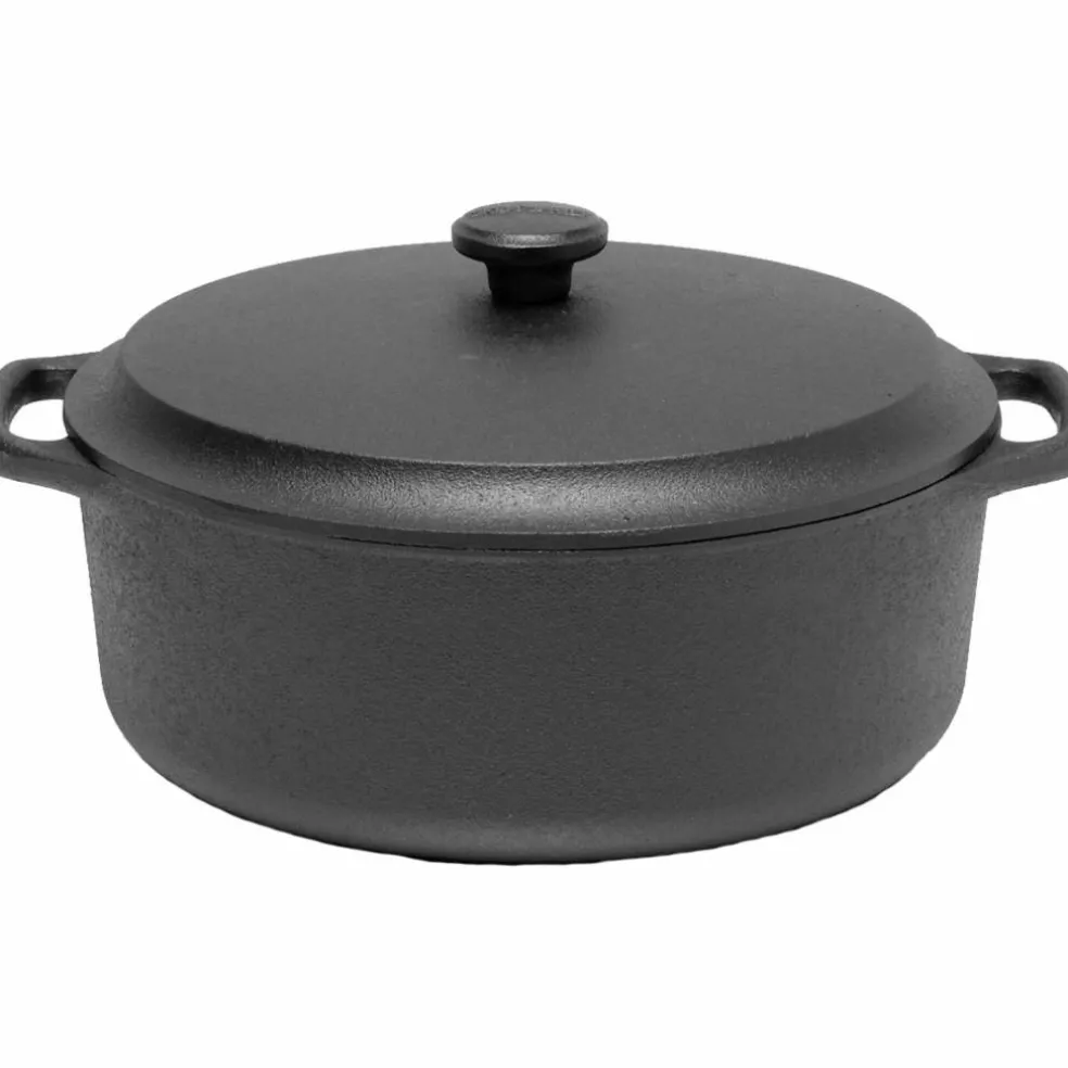 Rund Gryta 4 Liter Gjutjärn Järnlock