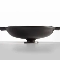 Rund gryta, mörkgrå
