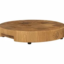 Rund skärbräda 25 cm, naturoljad ek